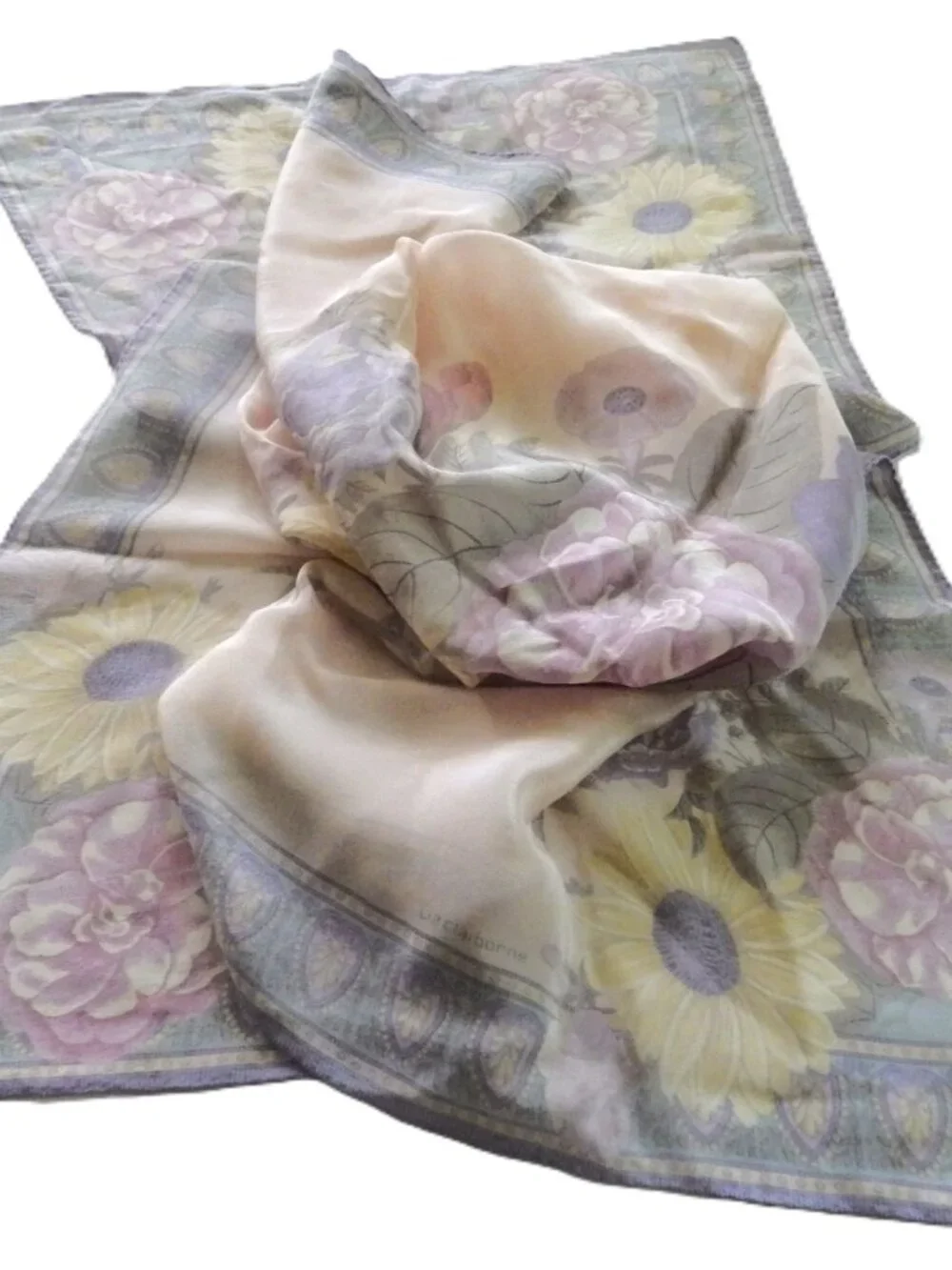 Vintage Liz Claiborne Silk Scarf/ 30